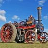 Old Traction Engine Paint By Numbers