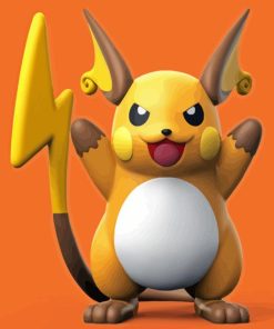 Raichu Anime Character Paint By Numbers