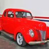 Red 1940 Ford Paint By Numbers