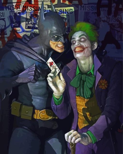 Batman And Joker Paint By Numbers