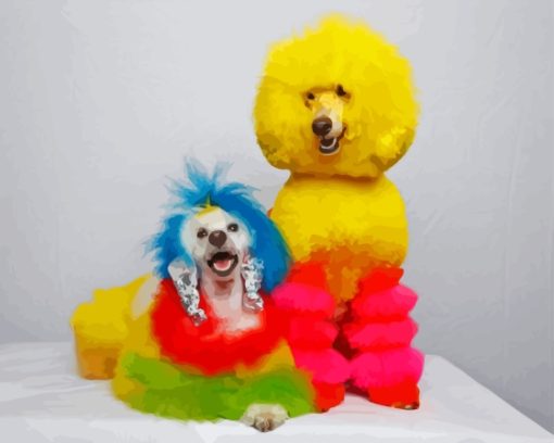 Poodle Dogs Paint By Numbers