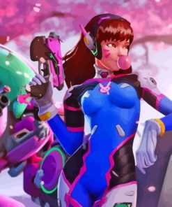 DVa Anime Girl Paint By Numbers