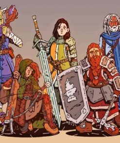 Dnd Party Characters Paint By Numbers