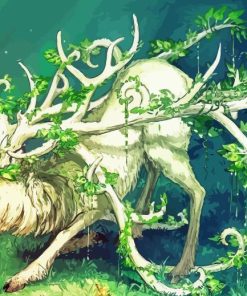 Fantasy Stag Art Paint By Numbers