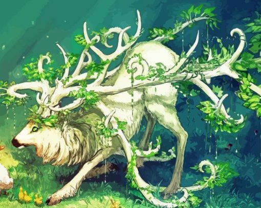 Fantasy Stag Art Paint By Numbers