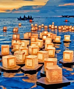 Floating Lantern Paint By Numbers