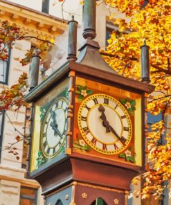 Gastown Steam Clock Paint By Numbers