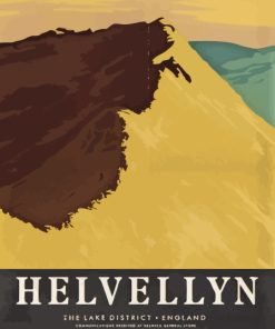 Helvellyn Mountain Poster Paint By Numbers