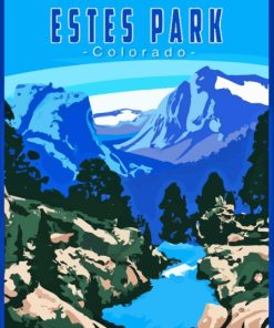 Estes Park Poster Paint By Numbers