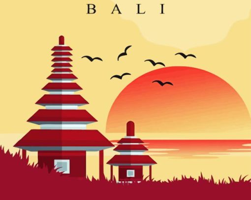 Indonesia Bali Paint By Numbers