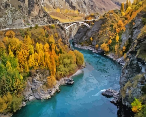 Kawarau Gorge River Paint By Numbers