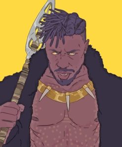 Marvel Erik Killmonger Paint By Numbers