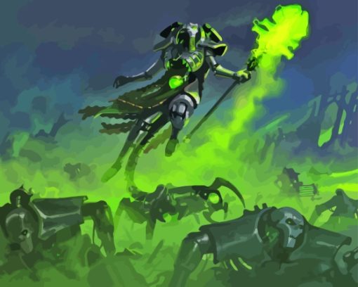 Necron Warhammer Paint By Numbers