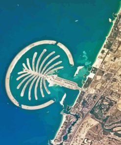 Palm Jumeirah Paint By Numbers