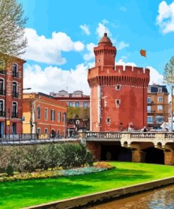 Perpignan Buildings Paint By Numbers