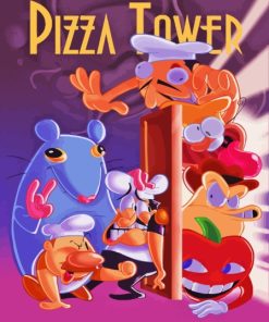 Pizza Tower Poster Paint By Numbers