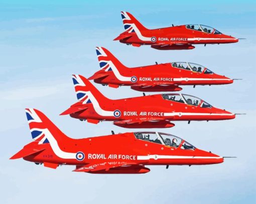 RAF Arrows Jets Paint By Numbers