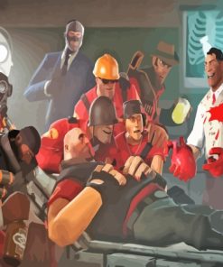 Team Fortress Paint By Numbers