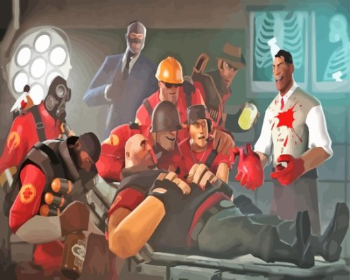 Team Fortress Paint By Numbers