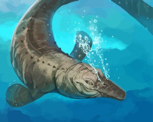 The Mosasaurus Art Paint By Numbers