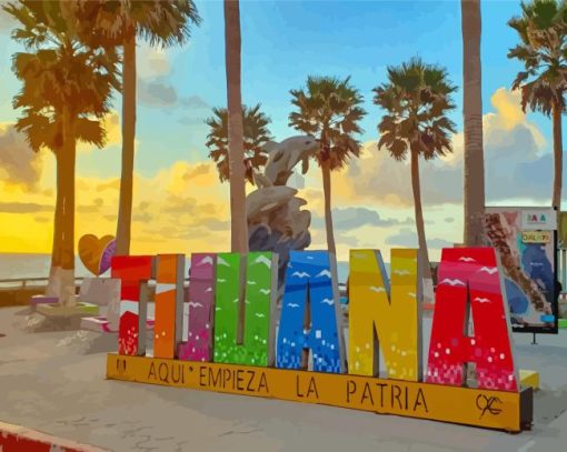 Tijuana City Paint By Numbers