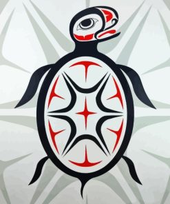 Turtle Haida Art Paint By Numbers