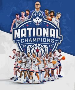 UConn Huskies Paint By Numbers