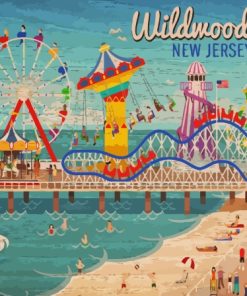 Wildwood New Jersey Paint By Numbers