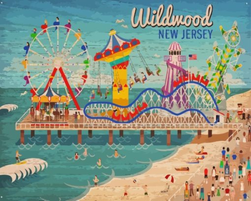 Wildwood New Jersey Paint By Numbers