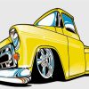 Yellow Low Rider Paint By Numbers