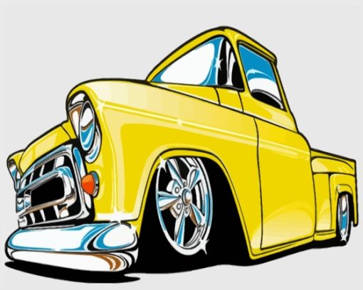 Yellow Low Rider Paint By Numbers