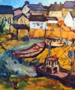 Abstract Crail Harbour Paint By Numbers