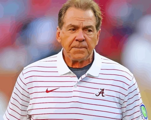 Coach Nick Saban Paint By Numbers