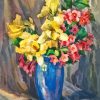 Irises And Weigela Paint By Numbers