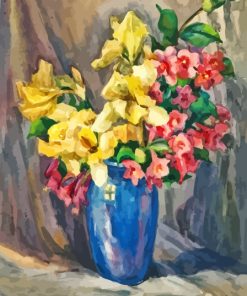 Irises And Weigela Paint By Numbers