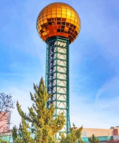 Knoxville Sunsphere Paint By Numbers