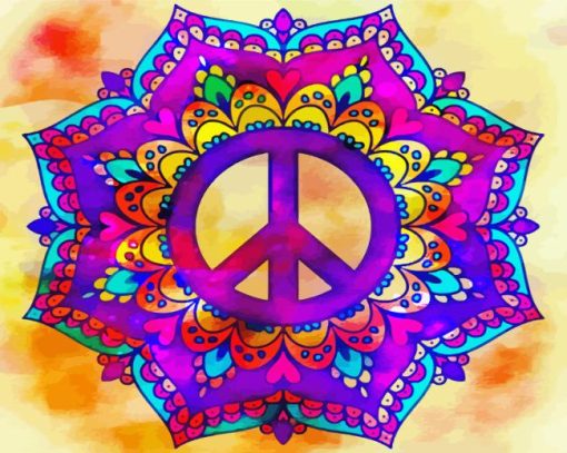 Mandala Peace Paint By Numbers