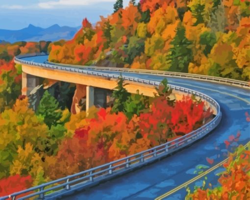 Blue Ridge Parkway Paint By Numbers