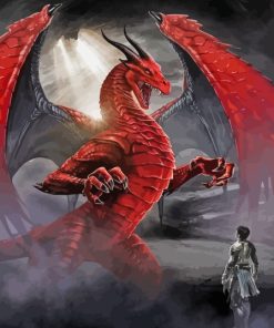 Red Dragon Avatar Paint By Numbers