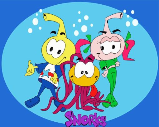 Snorks Characters Paint By Numbers