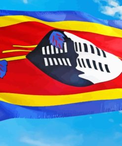 Swaziland Flag Paint By Numbers