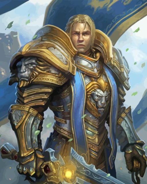 Varian Wrynn Paint By Numbers