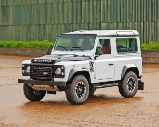 Land Rover 90 Paint By Numbers