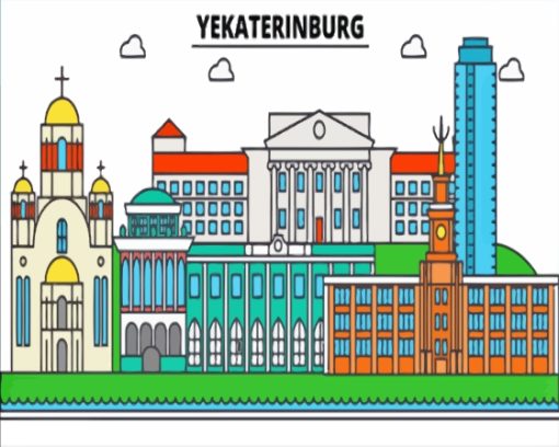 Yekaterinburg Poster Paint By Numbers