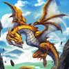 Yellow Wyvern Paint By Numbers