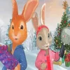 Christmas Peter Rabbit Paint By Numbers