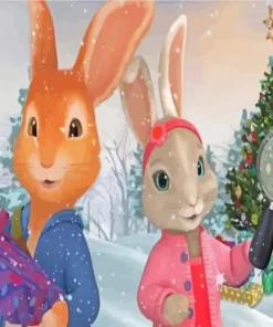 Christmas Peter Rabbit Paint By Numbers