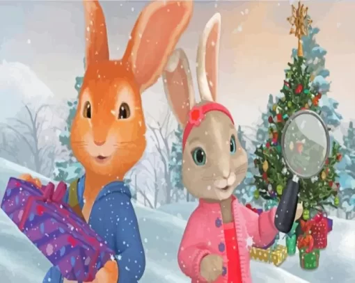 Christmas Peter Rabbit Paint By Numbers