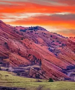 Red Rocks Park Paint By Numbers