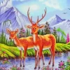 Deer Couple Paint By Numbers